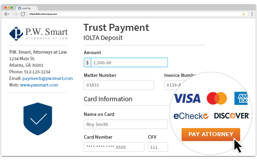 LawPay’s IOLTA and PCI compliant payment processing